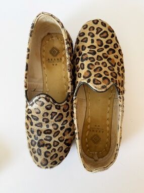 Handmade Leopard Print Yemeni Shoes Size 7.5